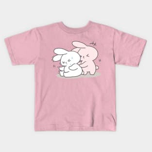 A Bunny's Energizing Stretch to Start the Day! Kids T-Shirt